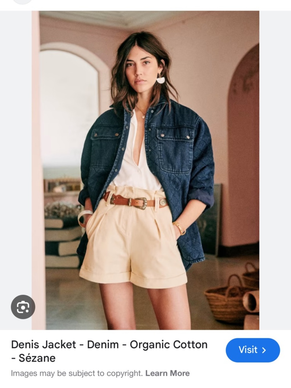 Sezane Denis Quilted Jacket